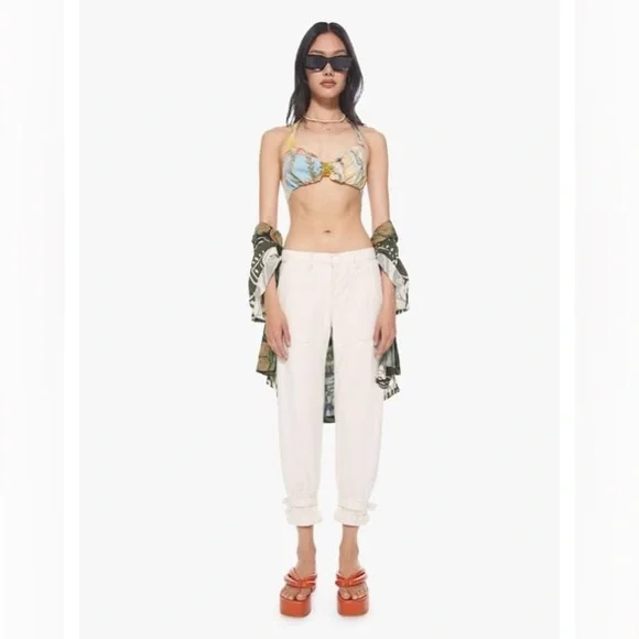 NWT MOTHER X Carolyn Murphy The Ankle Slapper Cropped Pants